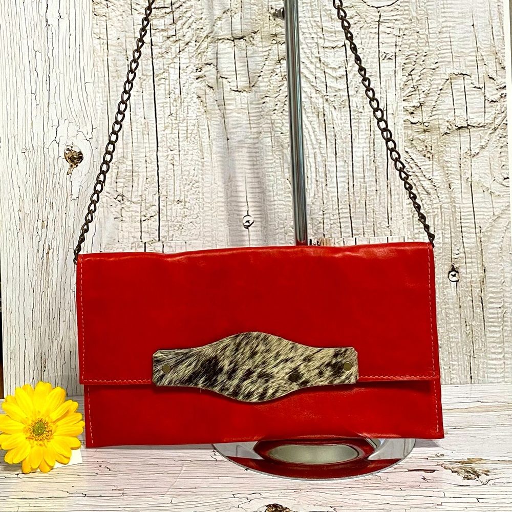Sulay Rodriguez Handmade Leather purse w/cowhide